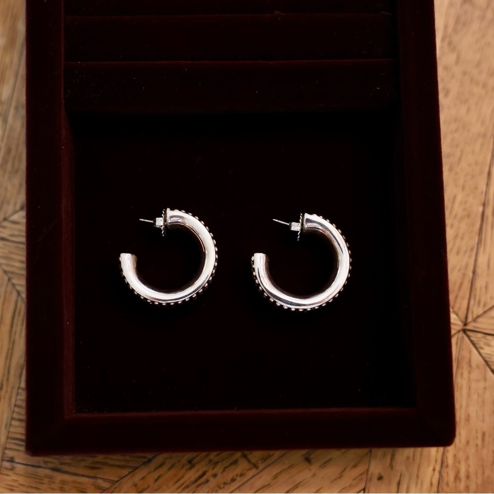 Silver Hoop Earrings